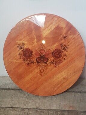 ARTISAN Handmade Wood Lazy Susan Charcuterie Serving Board